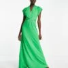 French Connection Jersey Maxi Dress In Bright Green For Women Vibrant Green