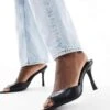 French Connection Stiletto Mules In Black For Women