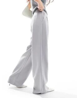 French Connection Harrie Suiting Trouser In Grey For Women