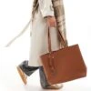 French Connection Grain Tote Shopper Bag In Tan For Women