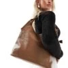 French Connection Slouchy Shopper Bag In Mocha For Women