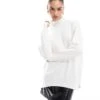 French Connection Turtle Neck Knitted Jumper In Winter White For Women